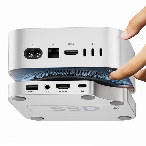 楽天市場】Mac mini ドッキングステーション Type C 10in2 シルバー