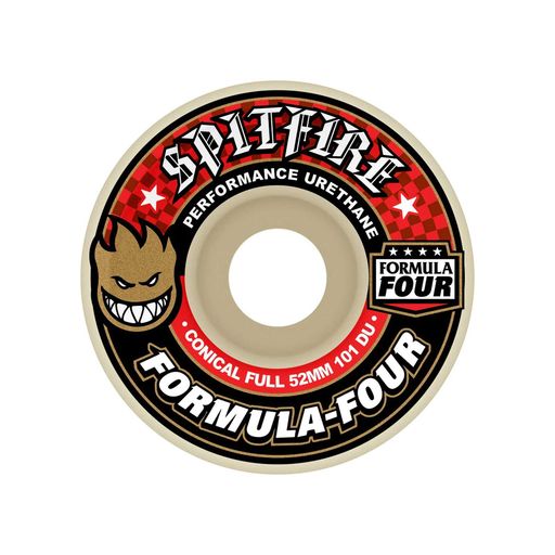 スピットファイヤーSPITFIREスケートボードウィールF4FORMURAFOUR52粍スピットファイア一風変わったの高特性ウレタンを当て嵌める古典派音楽