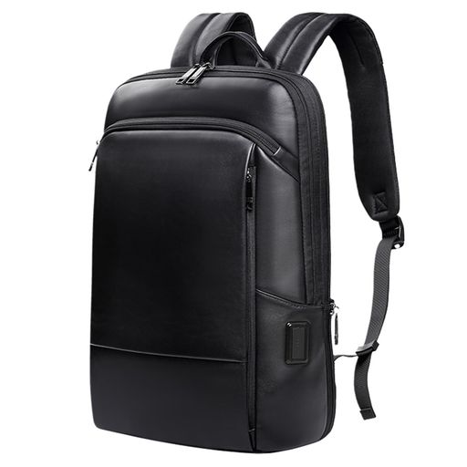 [Achiyu] ビジネスリュック 革 リュック バックパック リュックサック 本革 牛革 レザー 軽量 薄型 大容量 マチ拡張 17インチ PC 多機能 USB充電ポート 防水 撥水加工 通勤 出張 旅行 通学 メン&hellip;｜Happy night Rainbow