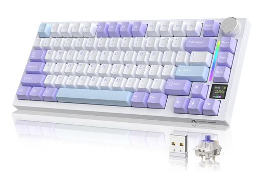 ATTACKSHAKRX820Ultraゲーミングキーボード無線メカニカキーボードワイヤレスbluetoothキーボード有線Gasket構造3モードホットスワップ可能75%リニア軸gift軸RGBPBTキーキャップ