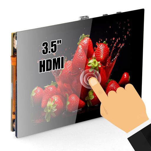 OSOYOO3.5in静電電気容量式タッチスクリーンHDMI見せびらかすRaspberryPi5、4、3青写真A、B用パソコンなど汎用