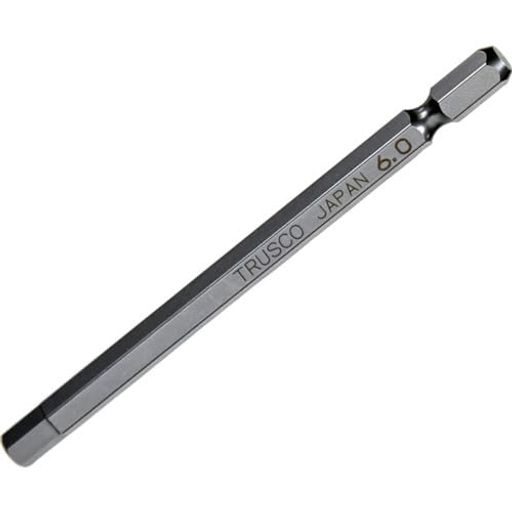 トラスコ中山(TRUSCO)六角ビット100L6.0mmx10【ケース販売】THBM-60