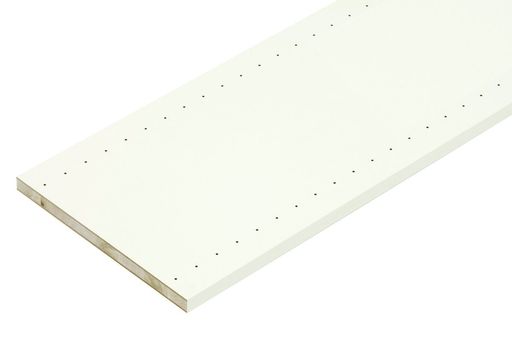 南海プライウッド棚板アートランバーOダボ穴片面シェルホワイト20x445x2418mmO20D-158-LW
