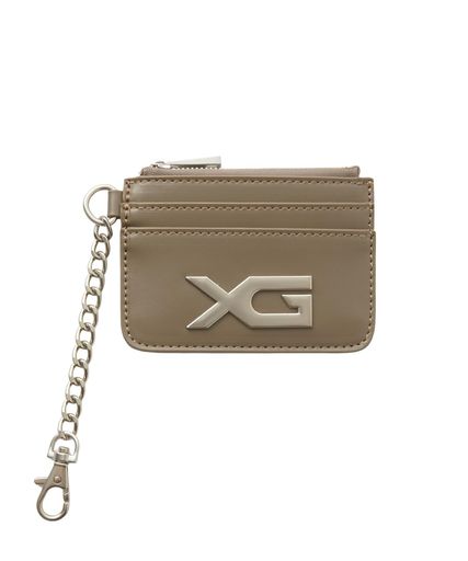 [エックスお嬢さん]XGエンブレムバックルフェイクレザーカードケースXGEMBLEMBUCKLEFAUXLEATHERCARDCASE105254054005BROWNONESIZE