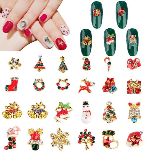 クリスマス ネイルパーツ デコレーション パーツ ネイルアート 6箱入り 楽天市場】ネイルパーツクリスマス60個セット可愛いクリスマスツリー