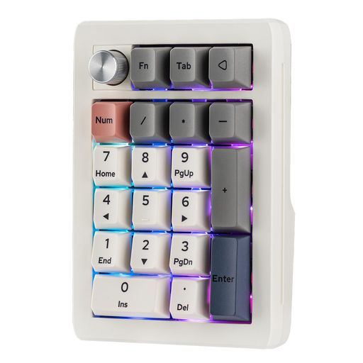EPOMAKEREK21VIAガスケットテンキーゲーミングキーボードワイヤレスメカニカルテンキー1000mAhバッテリー搭載BT5.0/2.4GHz/有線ホットスワップ対応ナンバーパッドアルミニウム合金製ノブプログ… 6,470円