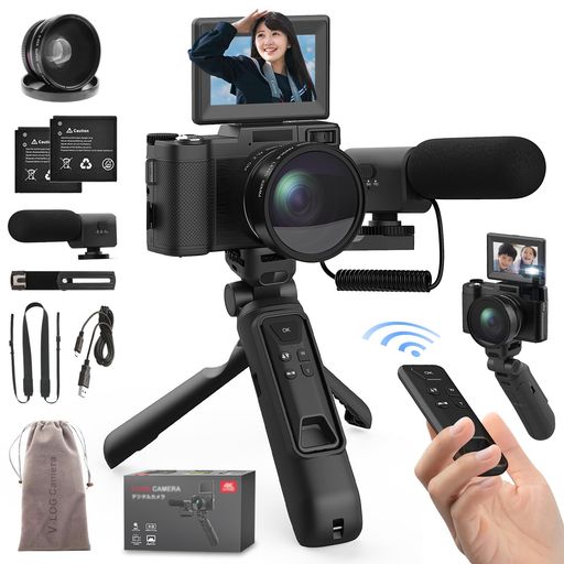 楽天市場】Zostuicデジカメ4K4800万画素デジタルカメラ180度回転