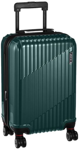 [はやりっ子]旅行バッグ双輪キャスターキャリーケースクレスタダークグリーンS大きさ(機内持込)34/39L