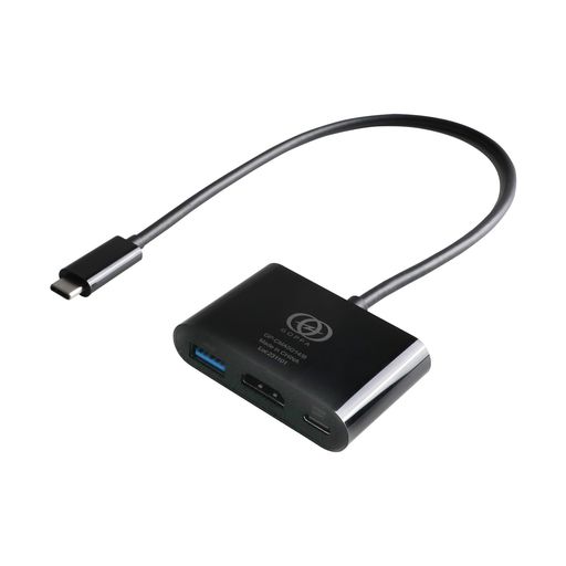 GOPPAゴッパPD140W対応マルチポートハブブラックHDMI(4K60Hz)/USB-A/USB-C・・ポートMacBookPro/Surface/iPhone15対応、M1/M2/M3Mac対応GP-CMA5G14/B-EC