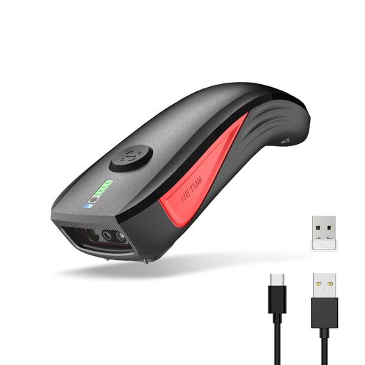 NETUM CS9501 Bluetooth QRコードスキャナー &ndash; Zebraスキャンエンジン搭載 ワイヤレスバーコードスキャナー 携帯型2Dコードリーダー 在庫管理用(タブレット/Android/iOS/PC/POSシステム対応)｜Happy night Rainbow