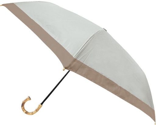 カミオジャパンピンクトリック日傘晴雨兼用完全遮光まるい3段折傘グログラミント50cm204638