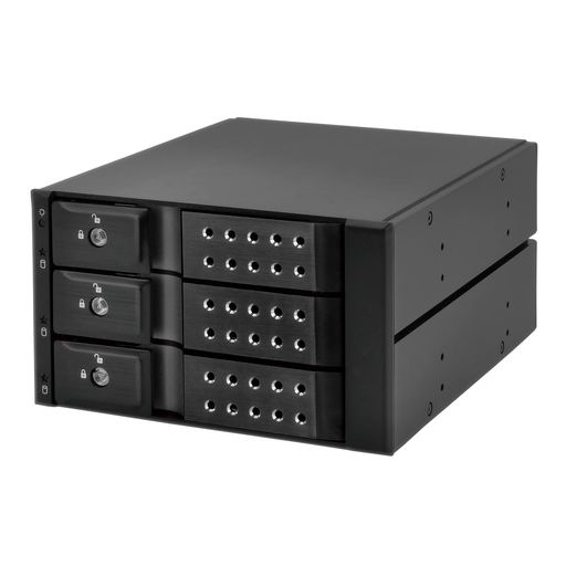 センチュリーiStarUSABPN-DESeriesリムーバブルラック3BayモデルV2BPN-DE230SS-BK2_FP