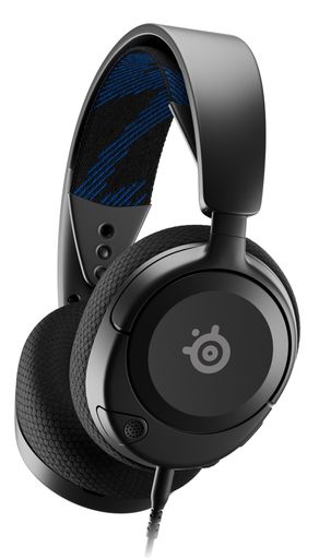 SteelSeries ゲーミングヘッドセット ヘッドホン PlayStation 5専用モデル Arctis Nova 1P 軽量 有線 密閉型 双方向マイク ノイズキャンセリング 空間オーディオ Hi-Fiサウンド 調整可能 61611 ブラック|Happy night Rainbow