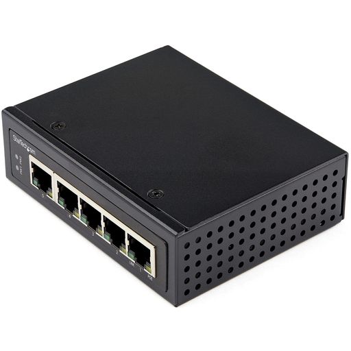 StarTech.comイーサネットスイッチ/製作用/アンマネージド/30WPoE+給電/5界面RJ45/ギガビット相応う/DIN軌跡・壁面取り付け能力のあるIESC1G50UP スイッチングハブ-パソコン・周辺機器