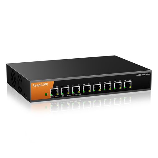 keepLiNK8界面10gbpsスイッチングこしき金属元素筐体据え付ける不必要プラグアンドプレイデスクトップ据え付けるまたは仕合わせマウントに相応う