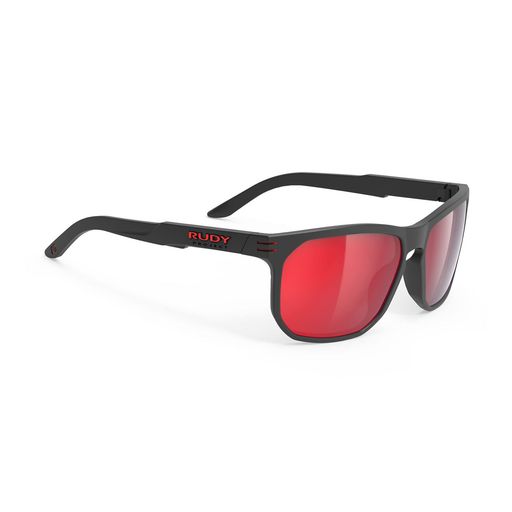 ルディプロジェクト(RUDYPROJECT)運動競技黒眼鏡SOUNDRISEサウンドライズブラックマット/ポラール3FXHDRマルチレーザーレッドSP136206-0001