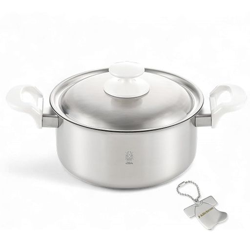 J-kitchensHarmony両手鍋2層鋼20cm錆びにくく焦げ付きにくいガスIH対応日本製オリジナルタグ付