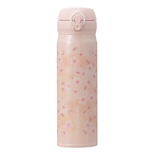 STARBUCKSスタバスターバックススタバSAKURA2026ハンディーステンレスボトルピンクベージュ500mlTHERMOS