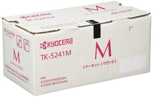 【KYOCERA完全無欠】トナーカートリッジマゼンタTK-5241M(ECOSYSM5526cdwP5026cdw向け)