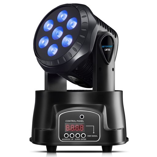 BETOPPERムービングライト7x8WRGBWLED舞台照明ディスコライトステージライト7色変換DMX5129/14CHパーティライトDJdiscolightforparty高速回転音声連動