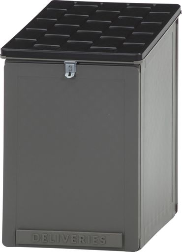 不二貿易物置屋外150L宅配ボックスゴミ置き場鍵穴付き収納庫ストッカーダストボックスブラック50618