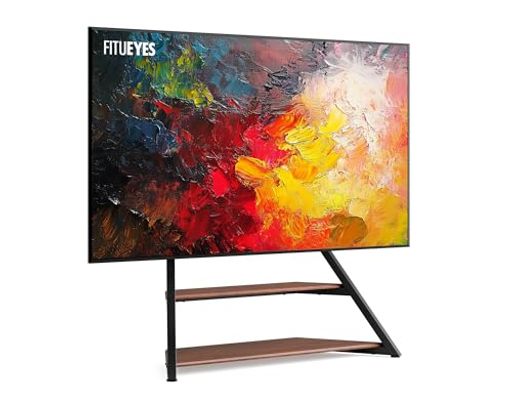 FITUEYESDESIGNテレビスタンド75-100インチ対応テレビスタンド壁寄せ棚板付きコード管理回転可能高さ調整可能耐荷重85kgVESA800x600エッフェルシリーズ
