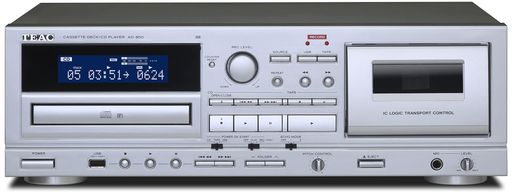 TEAC(ティアック)AD-850-SE/Sカセットデッキ/CDプレーヤーUSBメモリ録音・再生マイク入力テープダビングエコーカラオケデジタル化mp3変換