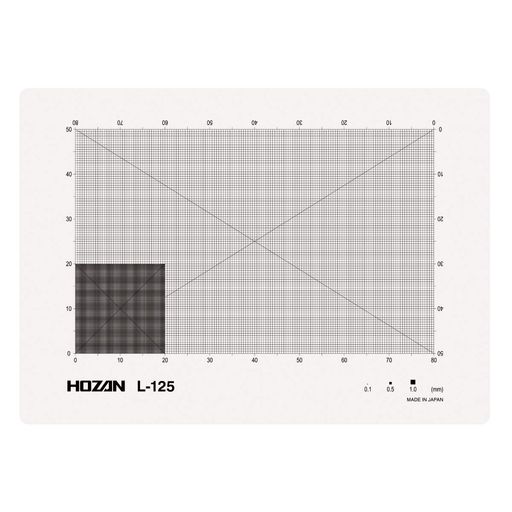 ホーザン(HOZAN)規摸腰かけ方眼ゲージごく小さいな部分品の大きさ突きとめる・大きさ価値付けるに見て呉れ大きさ:75x105mmL-125