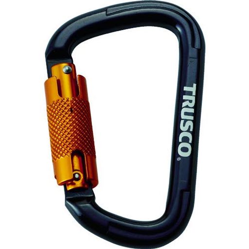 TRUSCO(トラスコ)横すべり鍵を掛ける付カラビナ線径10.5mmx110粍黒いことTKNSL1111BKx100個【容れもの売りわたす】