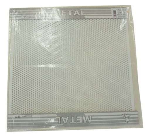 久宝金属製作所平板パンチメタルホワイト5ΦX0.5mm厚X455mmX455mmK7000