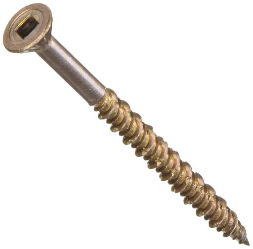 【1箱】ステンウッドデッキビス65頭径10mm5.5x65mm(100本入+SQ#2ビット1本入)品番7894[ハードウッド材の施工に最適]ウイング三富D