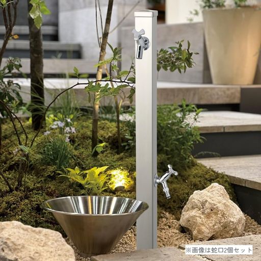 ユニソン(UNISON)立水栓スプレスタンド60働きかける遣りかたステンレス鋼しろがね色水道の栓1個仕掛けるしろがね色600531120_01幅6.4x高さ80(110)x奥ぶかさ6.4糎取りまわし言いあらわす書、プレーンフォーセット