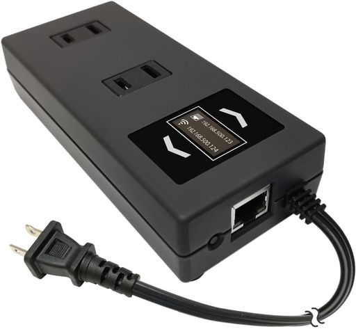 ezOutlet5-2Rスマートプラグ、自動電源制御デバイス通信がつながらないとルーター再起動させるモニター付き、アプリ対応、日本の電圧に対応、壁掛け、Wi-Fi2.4GHzAC125V