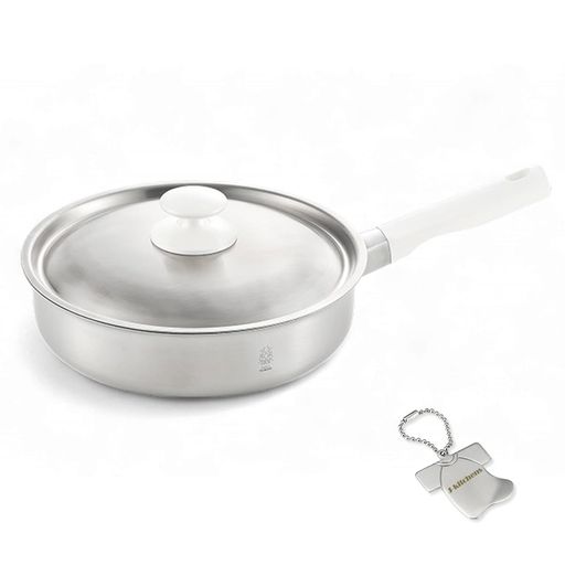 J-kitchens食卓インテリアフライパン蓋付き2層鋼20cm錆びにくく焦げ付きにくいガスIH対応日本製オリジナルタグ付