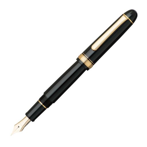 プラチナ万年筆 万年筆 #3776 センチュリー ブラックインブラック 細軟 PNB-15000#1-0|Happy night Rainbow
