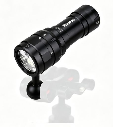 Wurkkos ダイビングライト DL07 LED 懐中電灯 防水 3000LM 超高輝度 水中ライト 写真撮影用の広角/スポット/UV/赤色四種類ライト ダイビング懐中電灯 LED採用 水中100Mまで使用|Happy night Rainbow