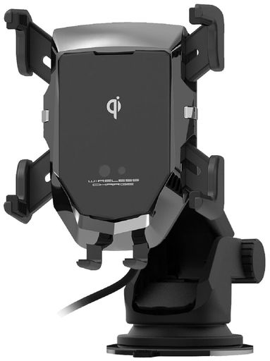 カシムラ(Kashimura)スマホを自動ホールド!4本アームで縦/横にらくらく置き替えもできるワイヤレス充電&電動ホルダー吸盤取り付けNKW-36