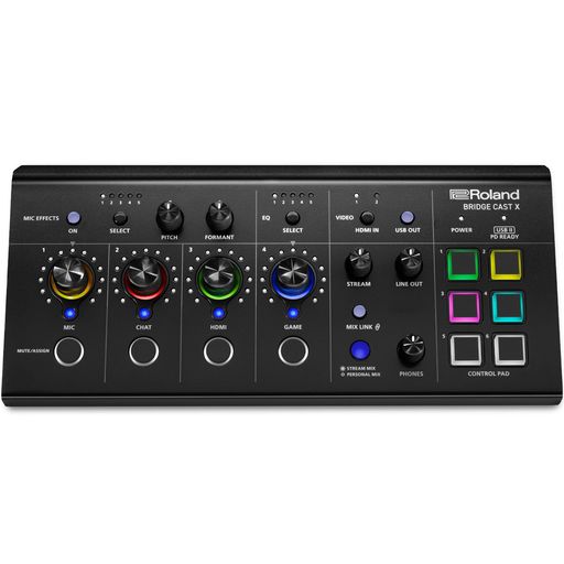 ローランド Roland BRIDGE CAST X/HDMIビデオキャプチャ/ゲーミングDACアンプ/オーディオインターフェース/配信/ゲーミングミキサー/Mac/Windows / 2PC配信 /ブリッジキャストエックス|Happy night Rainbow