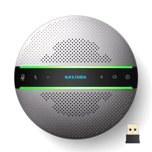Kaysuda SP300 金棒引き電話機 Bluetooth相応う マイクロホン金棒引き 円卓会議用金棒引きマイクロホン パソコンマイクロホン 全指向性マイクロホン 双方向電話を掛ける オンライン円卓会議/ウェッブ円卓会議/在宅仕え奉る/テレワーク/オンライン仕立て上げる