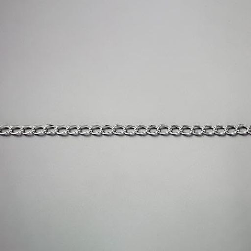 2.6mmx30mマンテルチェーン(スチール製/クロムメッキ