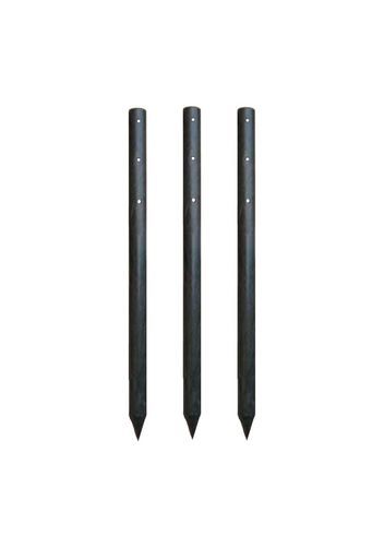 大研化成工業樹脂製万能杭80φx1500mm・穴あり(B-8015-A)・3本セット