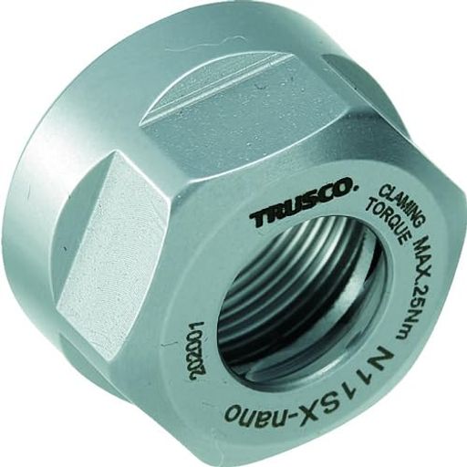 TRUSCONC旋盤用ストレートシャンクコレットホルダERナットM25XP1.5
