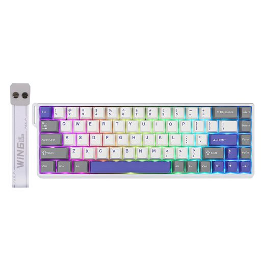 EPOMAKERAULAWIN68MAXHE磁気キーボード調整可能な作動点0.3msの超低遅延を実現したホール効果キーボード65%コンパクトレイアウト有線接続8000Hzポーリングレートホットスワップ対応Win/Mac両対応