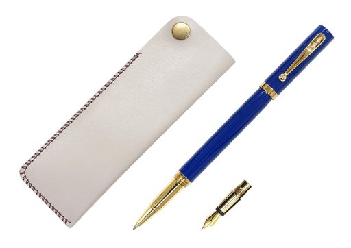 横ホックペンケース白 筆取り替えっこBP ZX(インキ個別社会システム) 青仕掛ける T23-NK01W-ZX-L