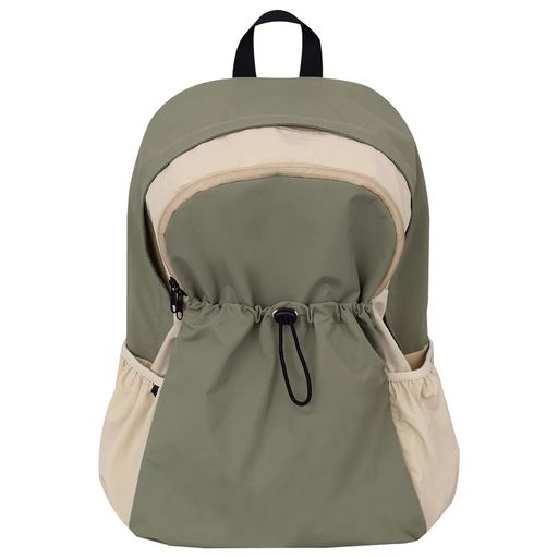 [kimhachan]私の旅のメイト、トラベルバッグ|MytravelMateBackpack撥水加工キャンプ用山リュックザックバックパック(カーキ+ベージュ)