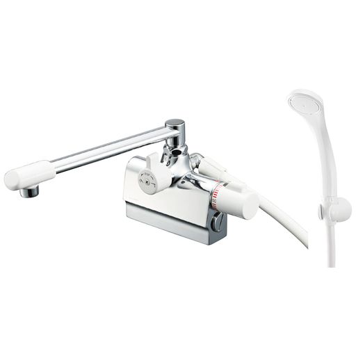 SANEI(サンエイ)サーモデッキシャワー雑ぜ合わせる栓導管1.6M配管工業投球102粍一般地用SK78D-W-13しろがね色
