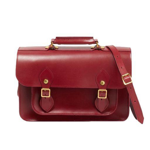 [グレンロイヤル] サッチェルバッグ SATCHEL BAG WITH D-RING 13インチ イギリス製 ショルダーバッグ ブライドルレザー(牛革) 斜め掛け A4収納可能 英国製 02-6026｜Happy night Rainbow