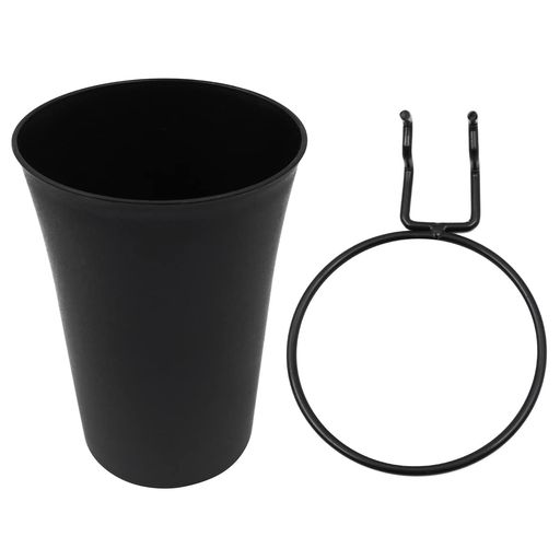 10個入りのNUZAMASは、ペグボードの丸型ビンに適合します。部品保管用アクセサリ用の3.3x4.7(H)インチキットハードウェアを整理する小さな部品ホビー用品(黒)、中小企業の食料品店のディス…