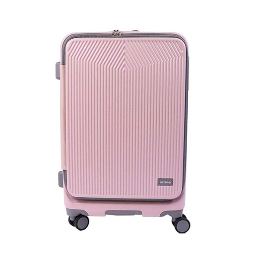 [oltimo]スーツケースMサイズフロントオープン拡張57L65Lストッパー静音オルティモOT-0875-57(PINK/57L)