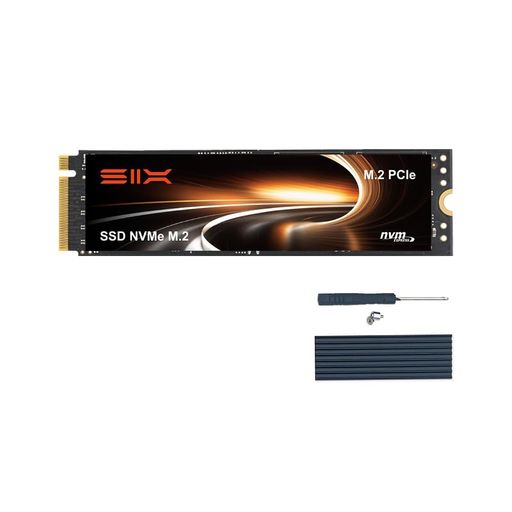 SIX X7400 Pro TLC Nand NVMe M.2 SSD PCIe4.0 512GB 内蔵SSD、最大読み取り速度7100MB/s、M.2 2280フォーマット、ゲーム・PS5用ストレージ拡張対応、ヒートシンク付き、PCIe Gen4x4｜Happy night Rainbow